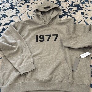 Fear of God Gray Hoodie with 1977 Print